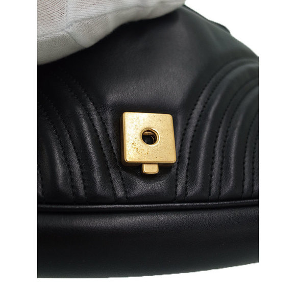 Gucci GG Marmont Small Shoulder Bag Chain Black - Picture 6 of 9